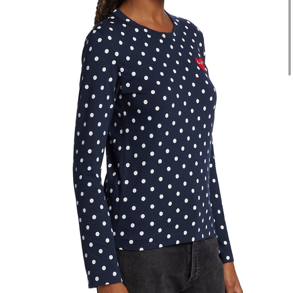 comme de garçon play polka dot shirt - Picture 7 of 7